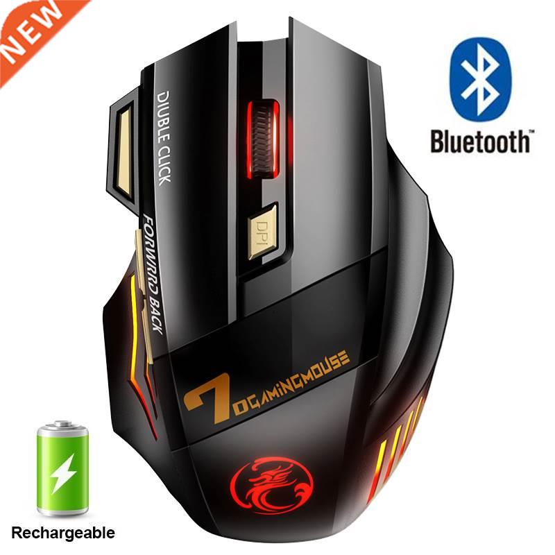 Rechargeable Wireless Mouse Bluetooth Gamer Gaming Mouse Com图片
