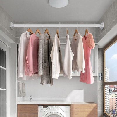Sale Extendable Bathroom Hanging Shower Curtain Rod Adjustab