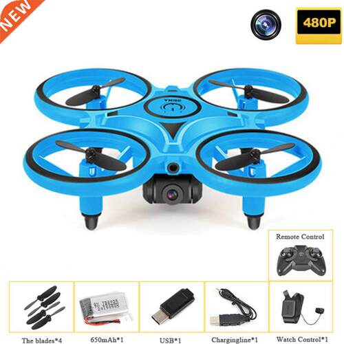 Flying Mini Drone Remote Control Watch Interactive Induction