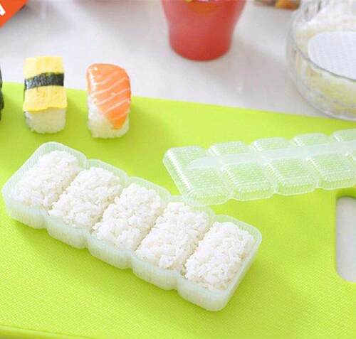 Japan Nigiri Sushi Mold Rice Ball 5 Rolls Maker Non Stick Pr