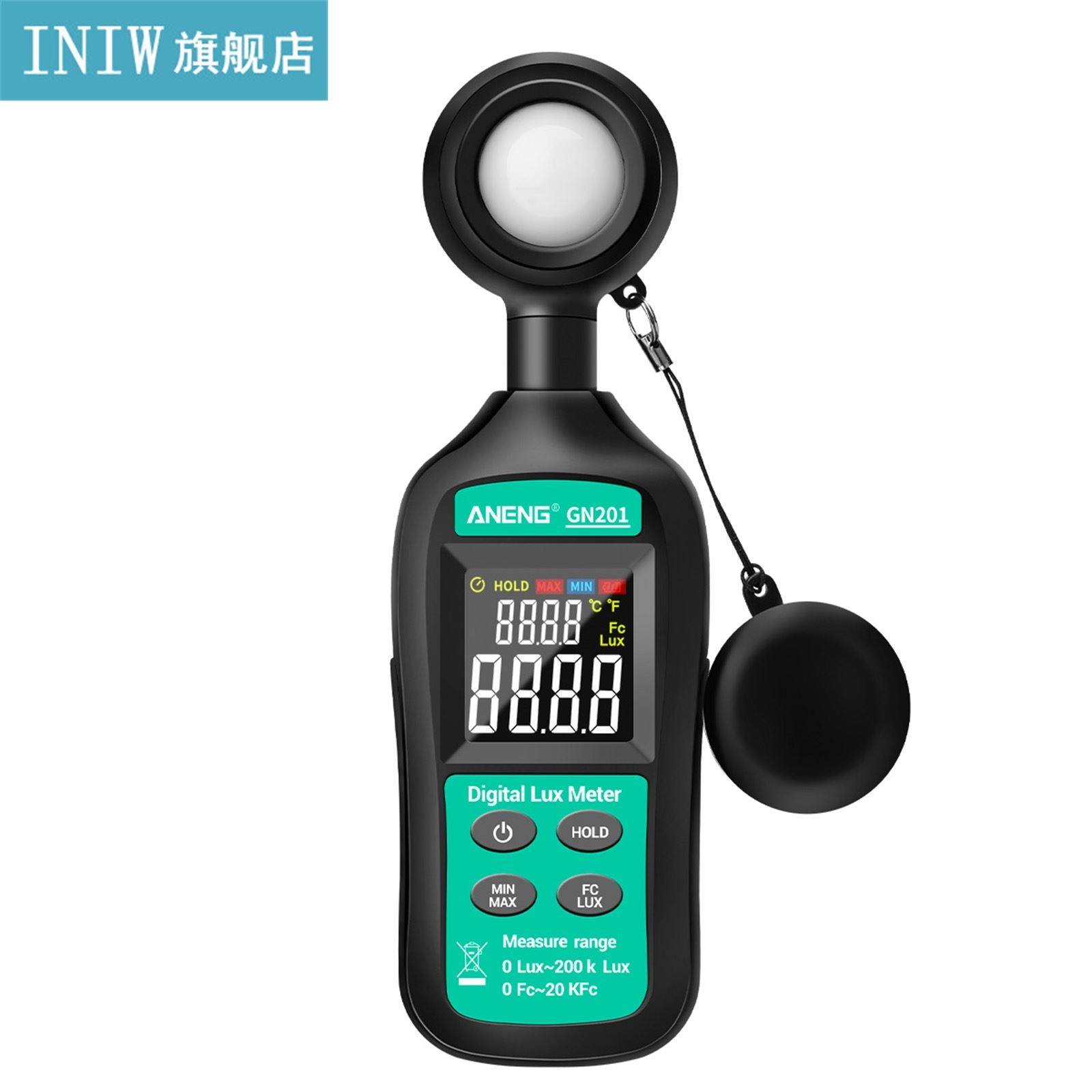 Digital Lux Meter 0-20,0000 Lux Illuminance Meter LCD Displa