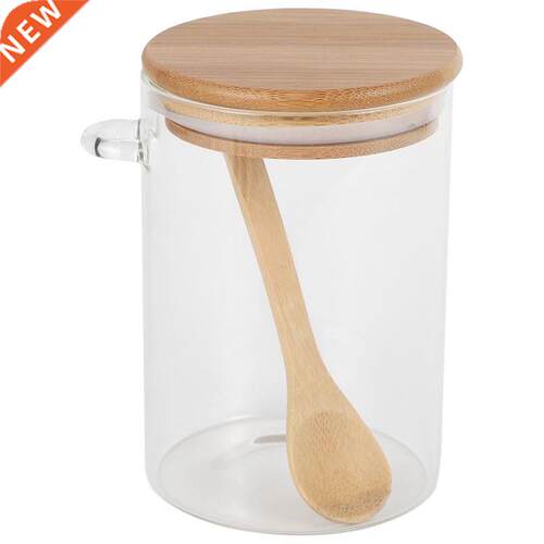 Food Storage Glass Jar Clear Sealed Canister Container with