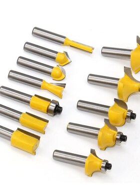 12pcs Milling Cutter Router Bit Set 8mm Shank Mill Woodworki