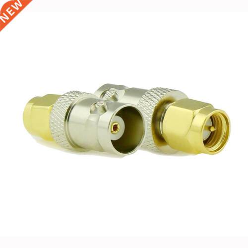 Gold Tone SMA Male to Silver Tone BNC Female Connector Adapt