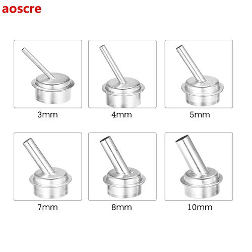 6Pcs Universal Hot Air Generator Nozzles Heat 45 Degree Air
