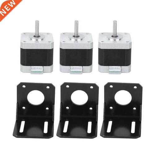 Stepper Motor Stainless Steel 4-Wire Bipolar 3D Printer Acce