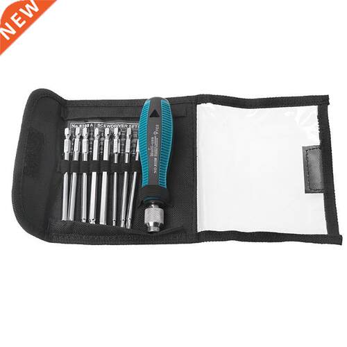 9-In-1 Hex Trox Phillips Slotted Insert Bit Rubber Handle Se