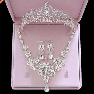 Bride Jewelry Sets Tiara Crowns Necklaces Earrings set Women