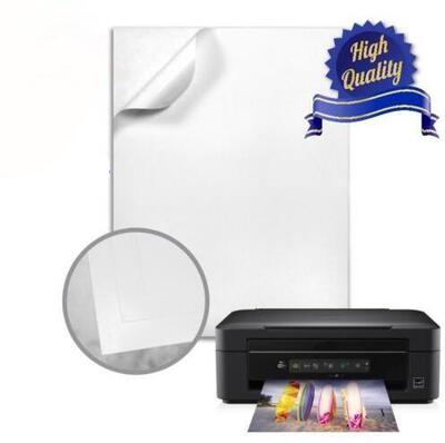 50 Sheets Size A5 Glossy Finish Self Adhesive Sticky Back P
