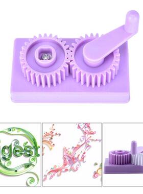 Purple Plastc Paper Qullng Crmper Machne Crmpng paper