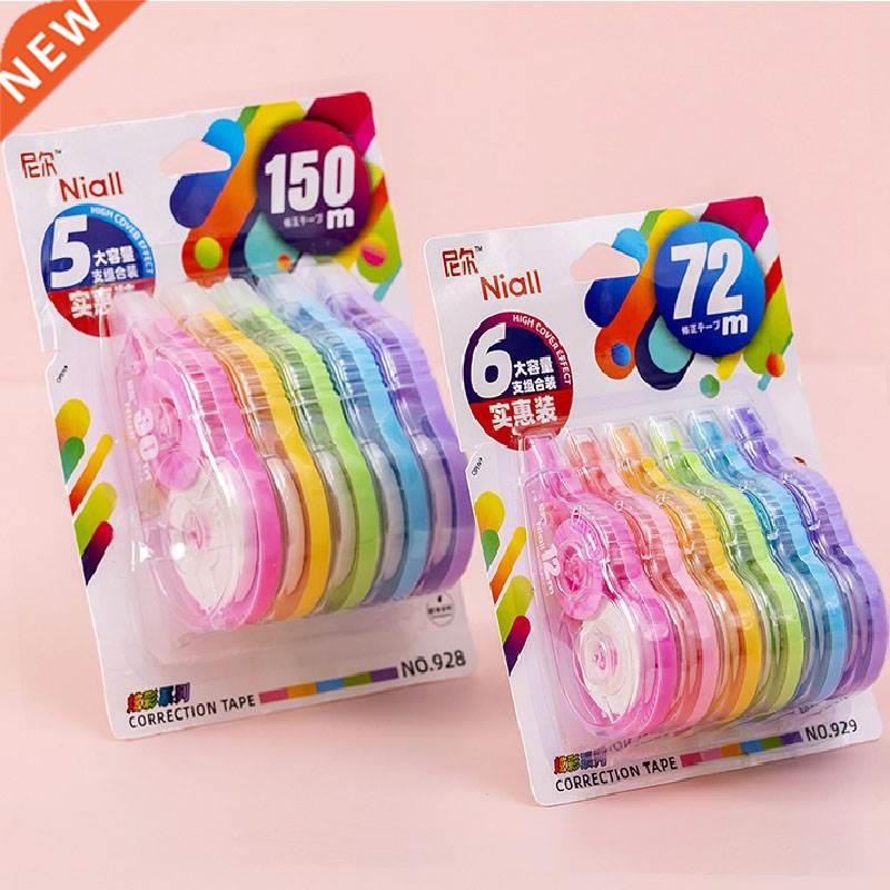 6pcs/set 72/150M Large-capacity Correction Tape White Out Co