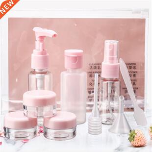 11 pc/Set Travel Mini Makeup Cosmetic Face Cream Bottles Pla
