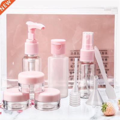 11 pc/Set Travel Mini Makeup Cosmetic Face Cream Bottles Pla