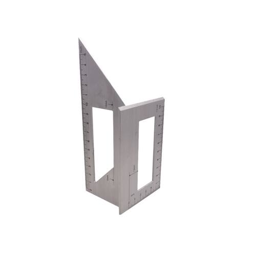 Aluminum Alloy Wooden Square Multifunction Ruler 45 90 Degre