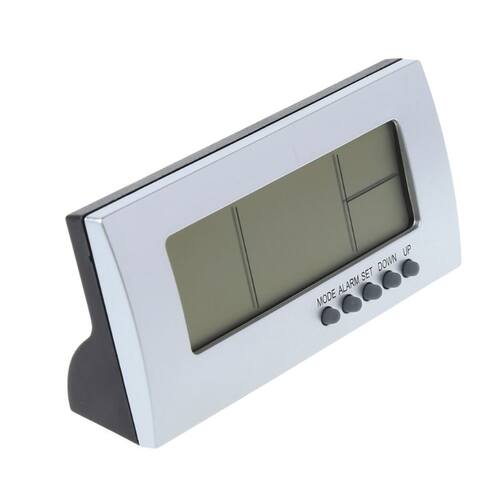Snooze LCD Alarm Clock Time Calendar Thermometer Temperature