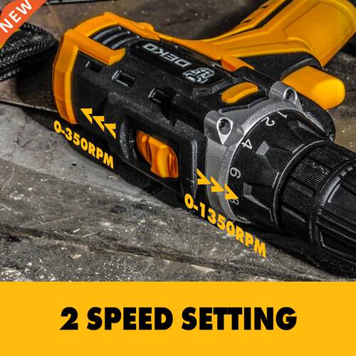 12/16/20V MAX Cordless Drill Electric Screwdriver,18+1 Torq