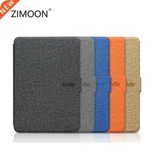 For Kindle Paperwhite 4 Case Cloth Texture PU Leather Smart