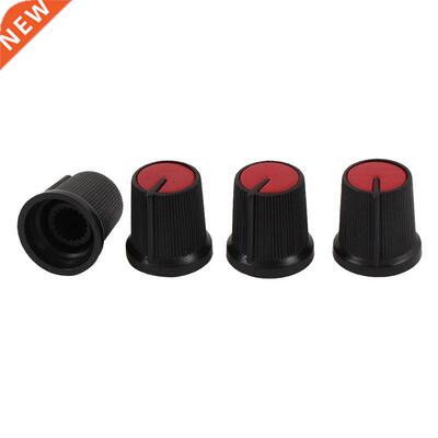 4 Pieces 5.5mm Rotary Potentiometer Shaft Control Knob Black