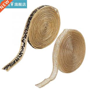 Resin Rhinestones Trim Gold Side Transparent  Hand-Made D