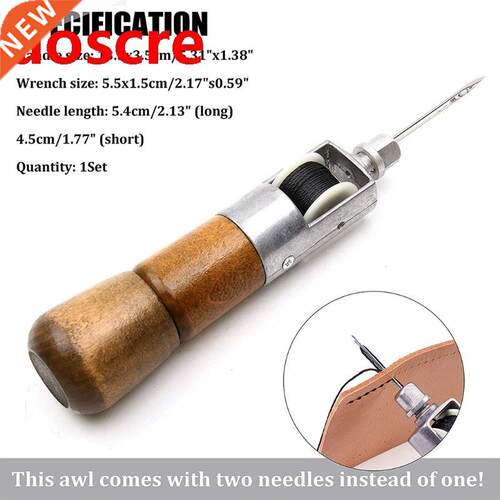 5ED  Handmade Leather Tool Leather Hand-stitching Tool L