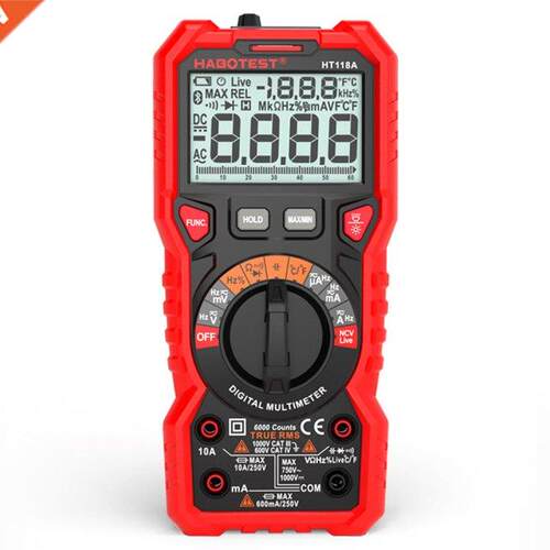 HABOTEST HT118A Digital Multimeter Auto Range Multi-meter 60