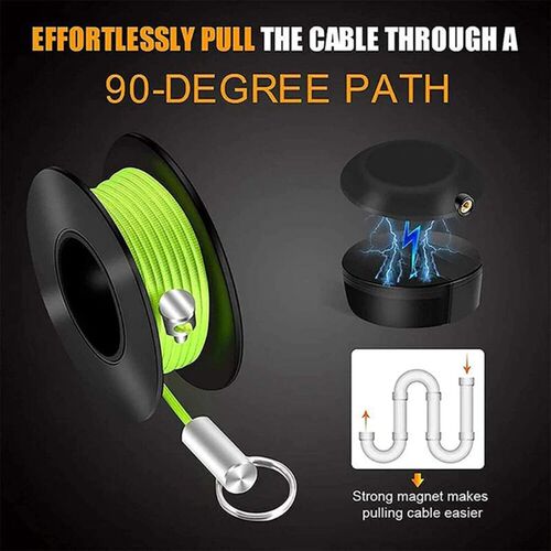 Professional Wire Cable Magnetic Threader  Kit Wire Puller