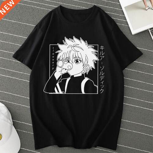 Men Women T-shirt Tops Kawaii Hunter X Hunter Tshirt Killua