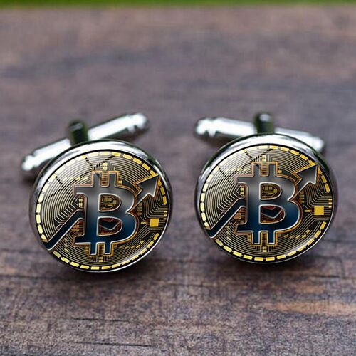 French Shirt Cufflinks Men's Metal Banquet Round Bit Coi