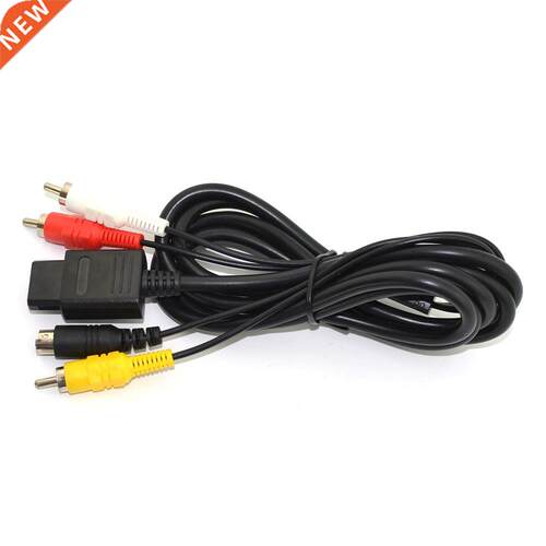 50 PCS a lot AV TV S-Video Cable Cord for SNES GameCube for