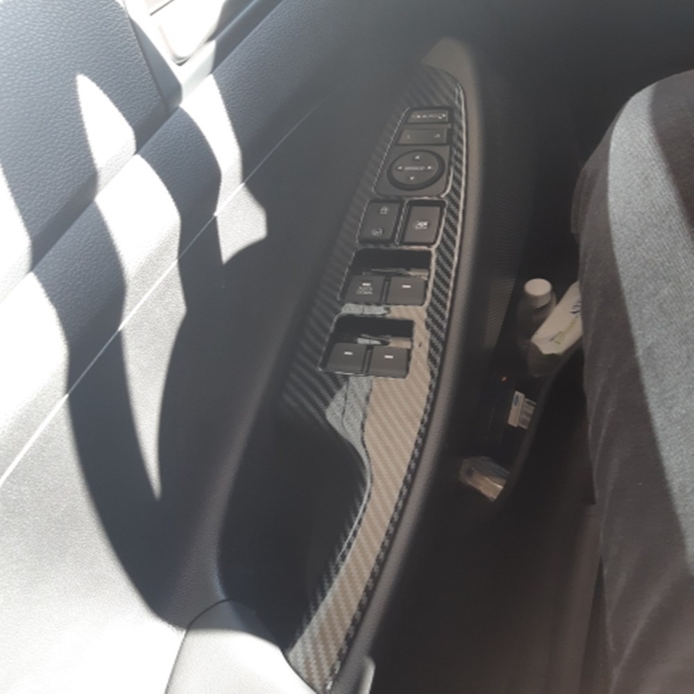 For Hyundai Tucson 2015-2019 2020 Carbon Fiber Window Lift B