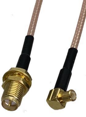 RG316 Cable RP SMA Female Bulkhead to MCX Male Plug Rig An