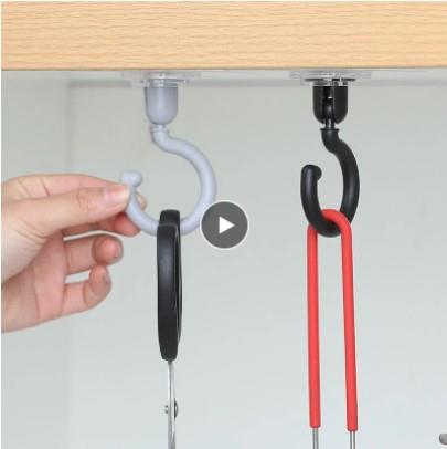 Ceiling Rotary Hook Household Multifunction Strong Self Adhe