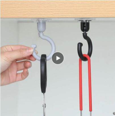 Ceiling Rotary Hook Household Multifunction Strong Self Adhe