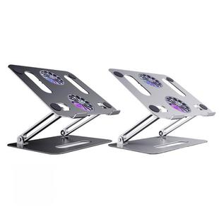 Foldable Laptop Tablet Stand with Cooling Fan for Desktop No