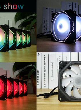 Colorful RGB Fan 120mm LED glowing Dual Aura PC Case Silent