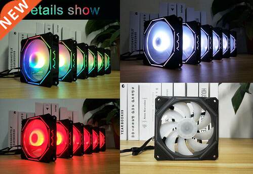 Colorful RGB Fan 120mm LED glowing Dual Aura PC Case Silent