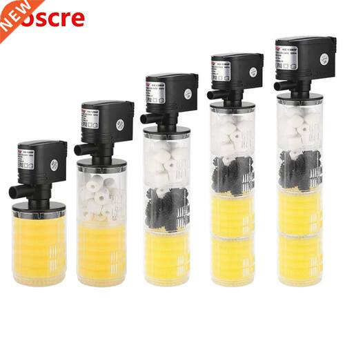 3 in 1 Internal Submersible Water Filter Pump Aquarium Fish