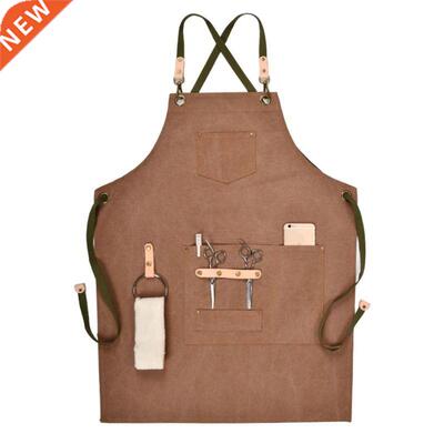 BBQ Apron Bib Chef Kitchen Apron Female Men Barista Bartende