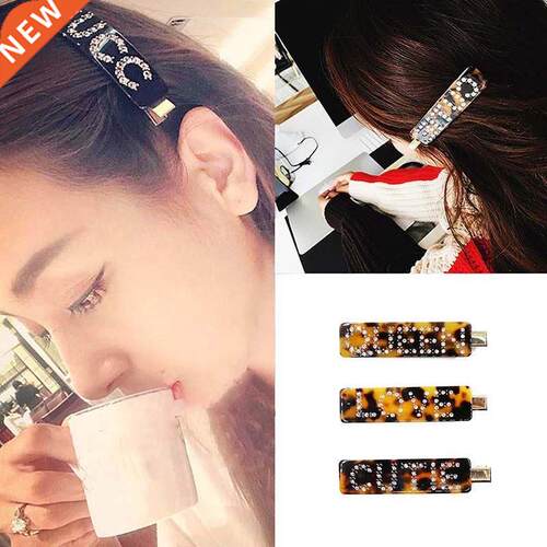2022 Korean Acrylic Hair Clips for Women Customie Letter Ha