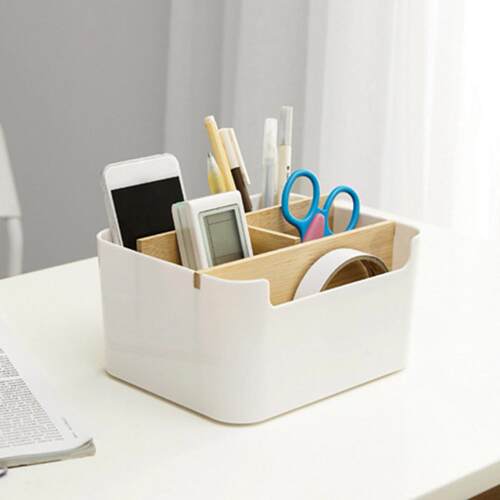 5 Grids Simple Style Detachable Desktop Storage Box For Remo