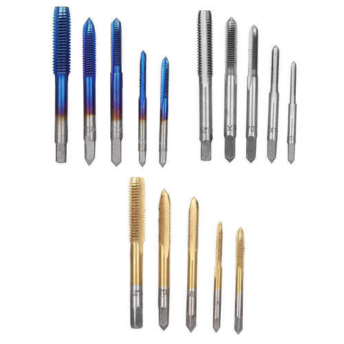5pcs M3 M4 M5 M6 M8 Thread Tap Bit Manual Screw Thread Tap T