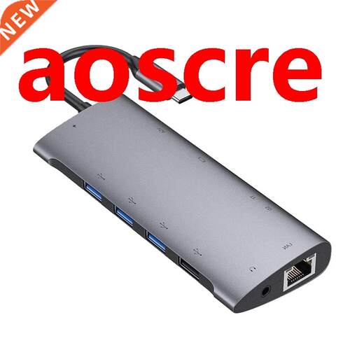 USB C Hub,Type C Hub Adapter with 1080P VGA,4 USB 3.0/2.0 Po