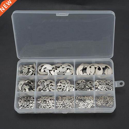 290PCS/Box 1.2-15mm E Clip Circlip Washer Assortment Kit 304