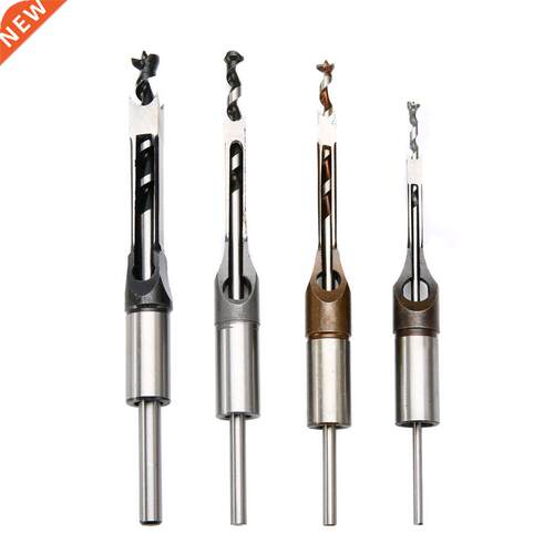 4pcs HSS Twist Drill Bits Set Woodworking Square Hole Drill