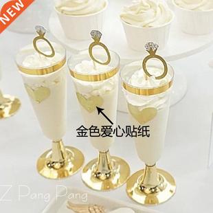 30 pieces of gilded transparent thank you stickers