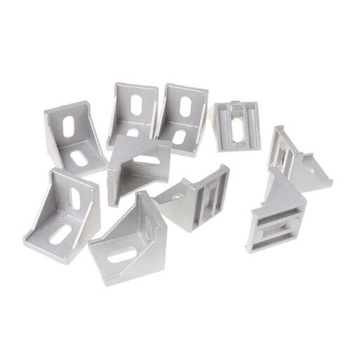 10pcs 4040 Fasten Fitting Angle 40x40 L Connector Aluminum C