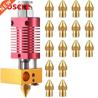 3D Prnter Extruder Hotend wth 16 Peces 3D Prnter Extrude