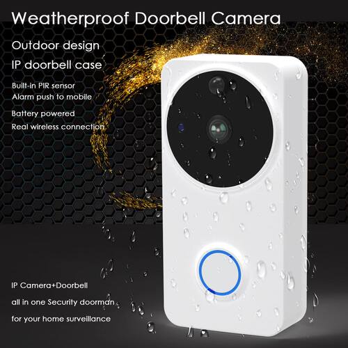 Video Doorbell Door Intercom Waterproof Door Phone Wifi Batt