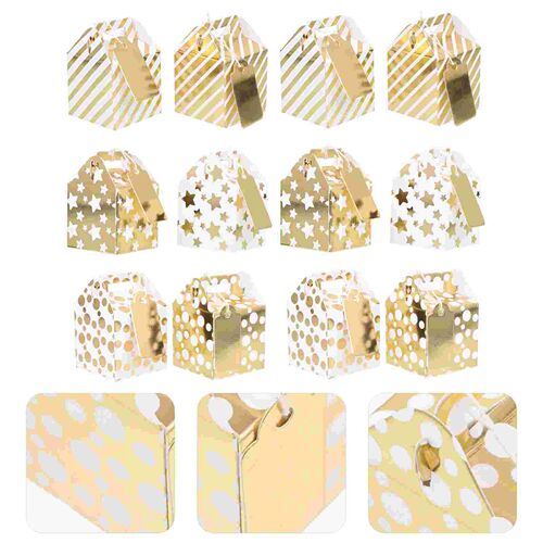 12PCS Creative Xmas Candy Gift Box Delicate Christmas Gift