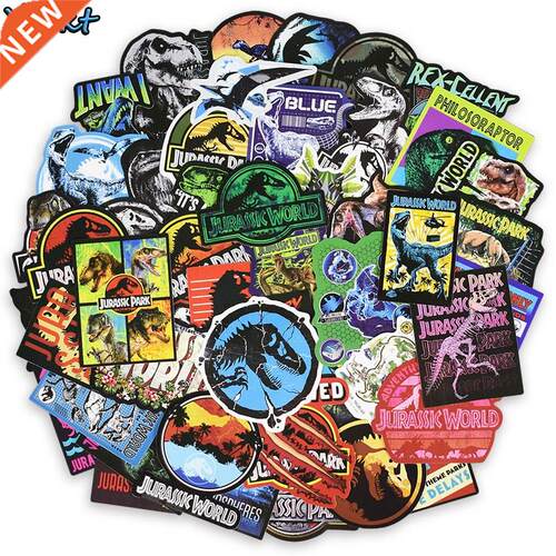 75 Pcs Jurassic Park Animal Dinosaur Stickers for Motorcycl